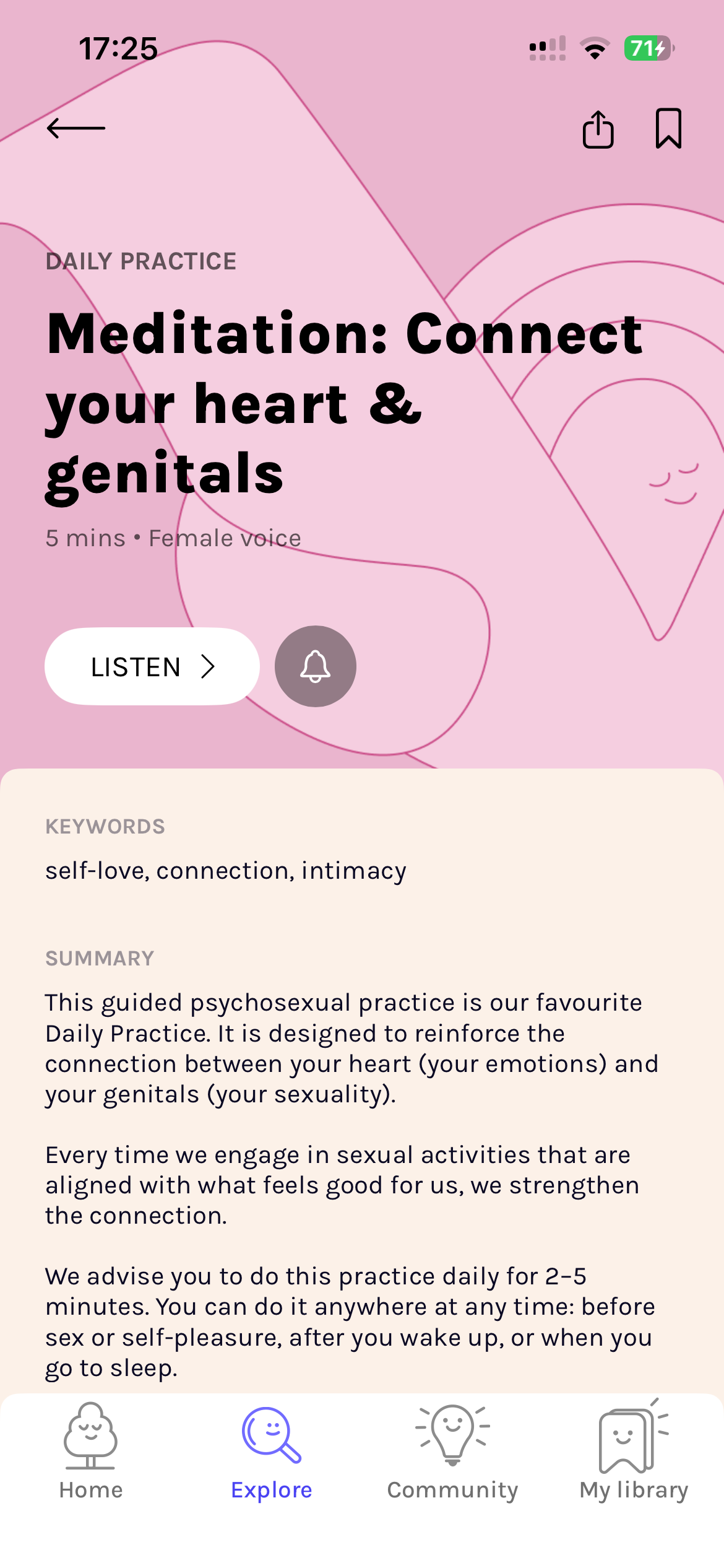 Meditation: Mutual masturbation