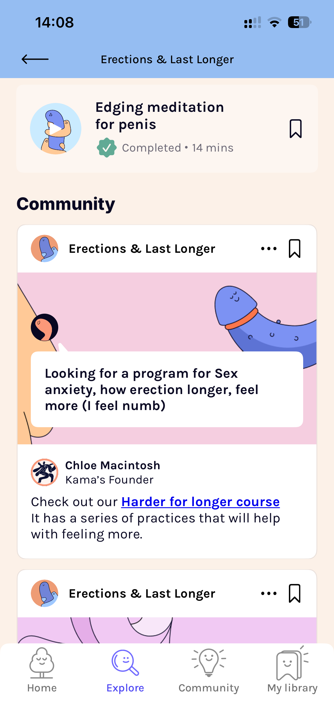 Edging meditation for penis